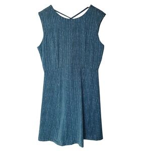 Title Nine Diamalete Athleisure Medium Dress Strappy Back Teal Blue Outdoors